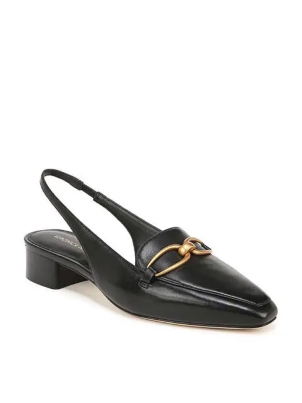 New Veronica Beard Casie Slingback Pump Black Leather Sz 6
